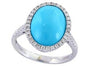14K EFFY WG Turquoise Ring