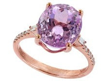 14K EFFY RG 6.40 CT Kunzite Ring