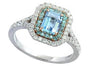 14K EFFY TT 1 CT Paraiba & Aqua Ring