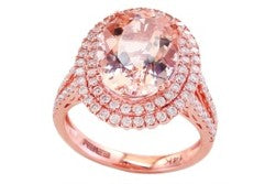 14K EFFY RG 6.10 CT Morganite Ring