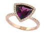 14K EFFY RG 2.30 CT Rhodolite Ring