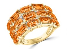 14K EFFY YG 10.36 CT Citrine Ring