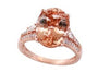 14K EFFY RG 5.90 CT Morganite Ring
