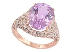 14K EFFY RG 8.50 CT Kunzite Ring