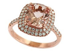 14K EFFY RG 3 CT Morganite Ring