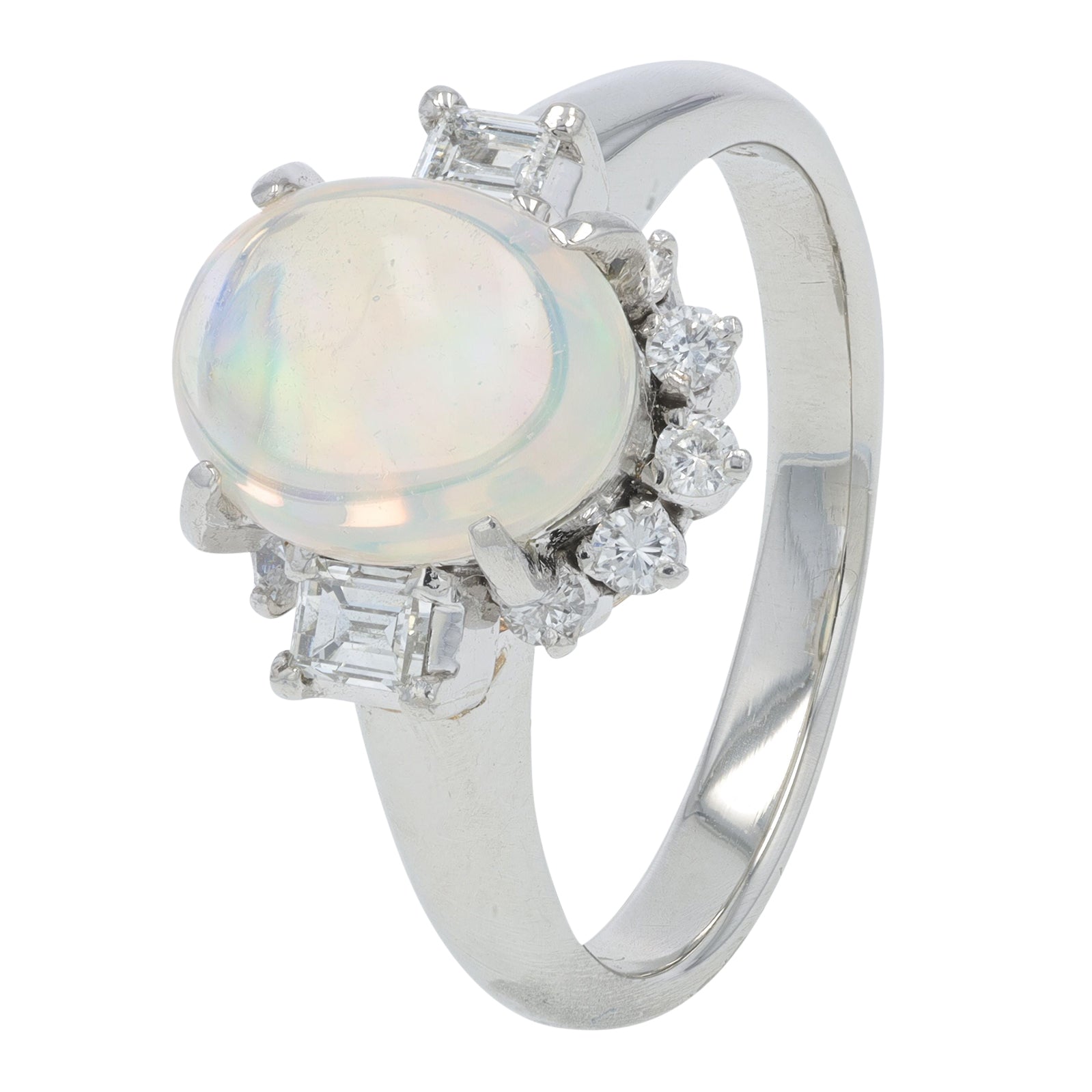 PT900 2.562 CT Opal Center Ring