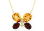 14K EFFY YG Gemstone Butterfly Necklace