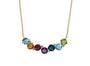 14K EFFY YG 7 CT Multicolor Necklace