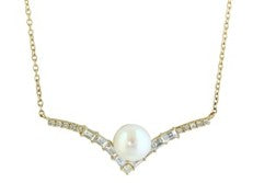14K EFFY YG Freshwater Pearl Necklace