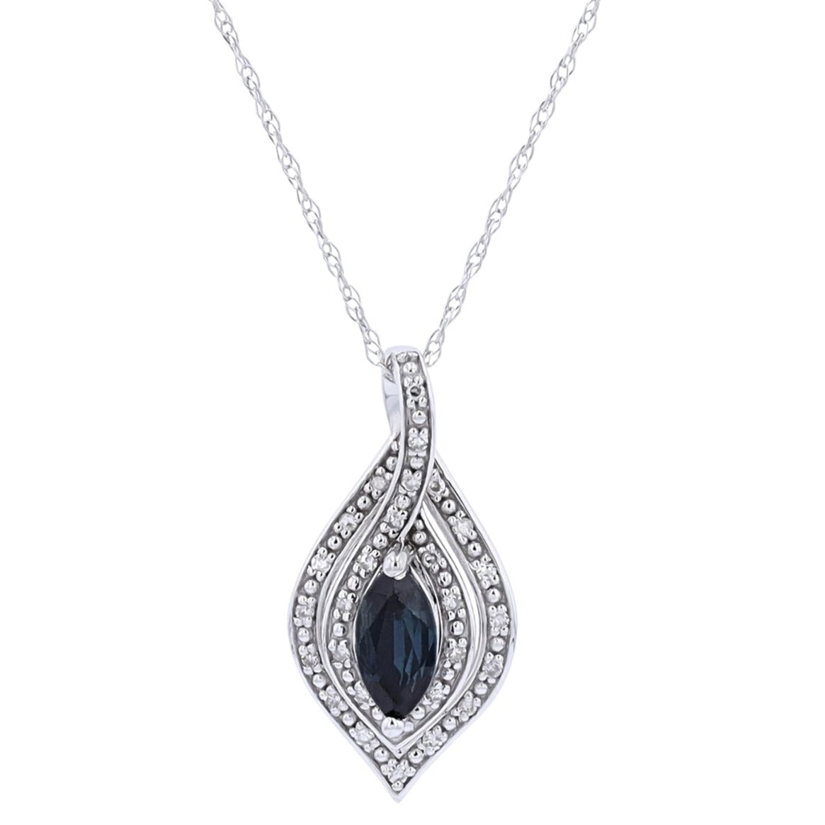 14K Gemstone & Diamond Pendant<p><strong>More Colors Available</p></strong>