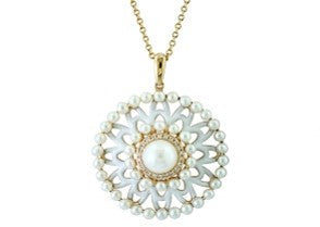 14K EFFY YG Freshwater Pearl Pendant<p><strong>$529</p></strong>