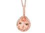 14K EFFY RG 1.60 CT Morganite Pendant