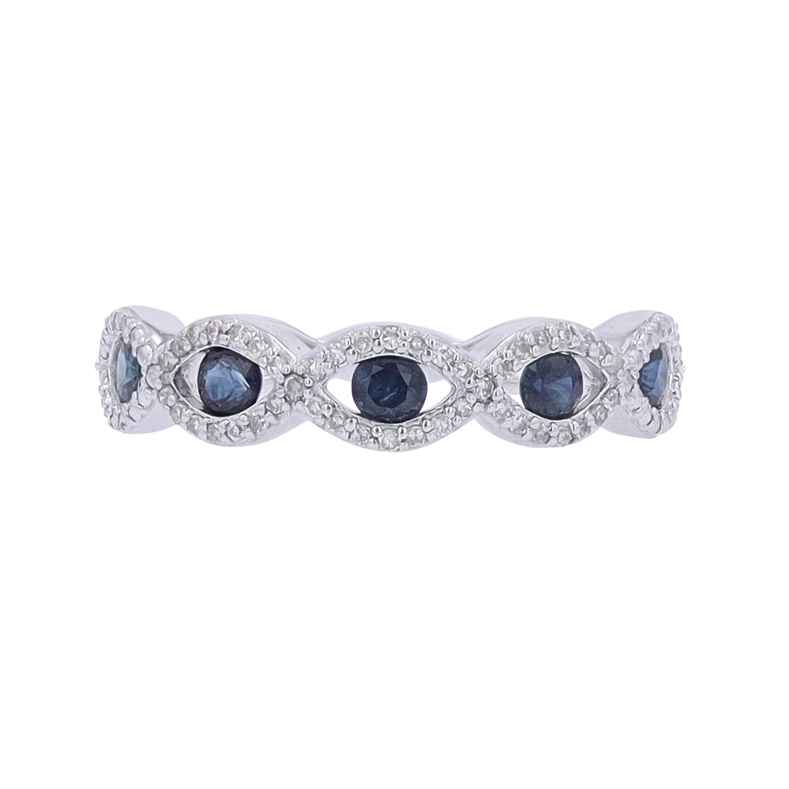 14K Gemstone & Diamond Band<p><strong>More Colors Available</p></strong>