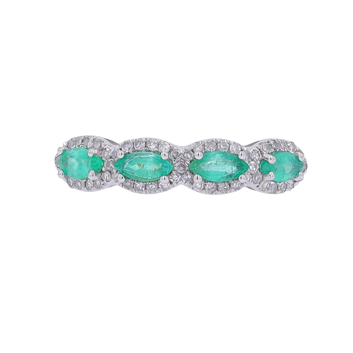 14K Gemstone & Diamond Band<p><strong>More Colors Available</p></strong>