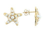 14K YG EFFY Freshwater Pearl Starfish Studs