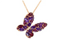 14K EFFY RG Multicolor Butterfly Pendant