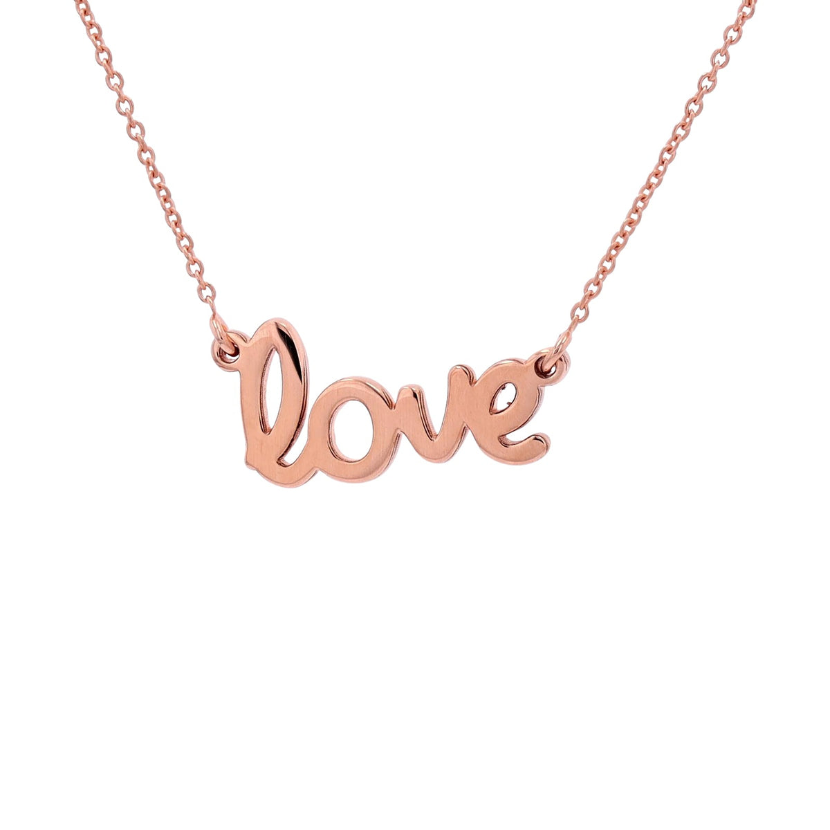 14K RG 'Love' Necklace