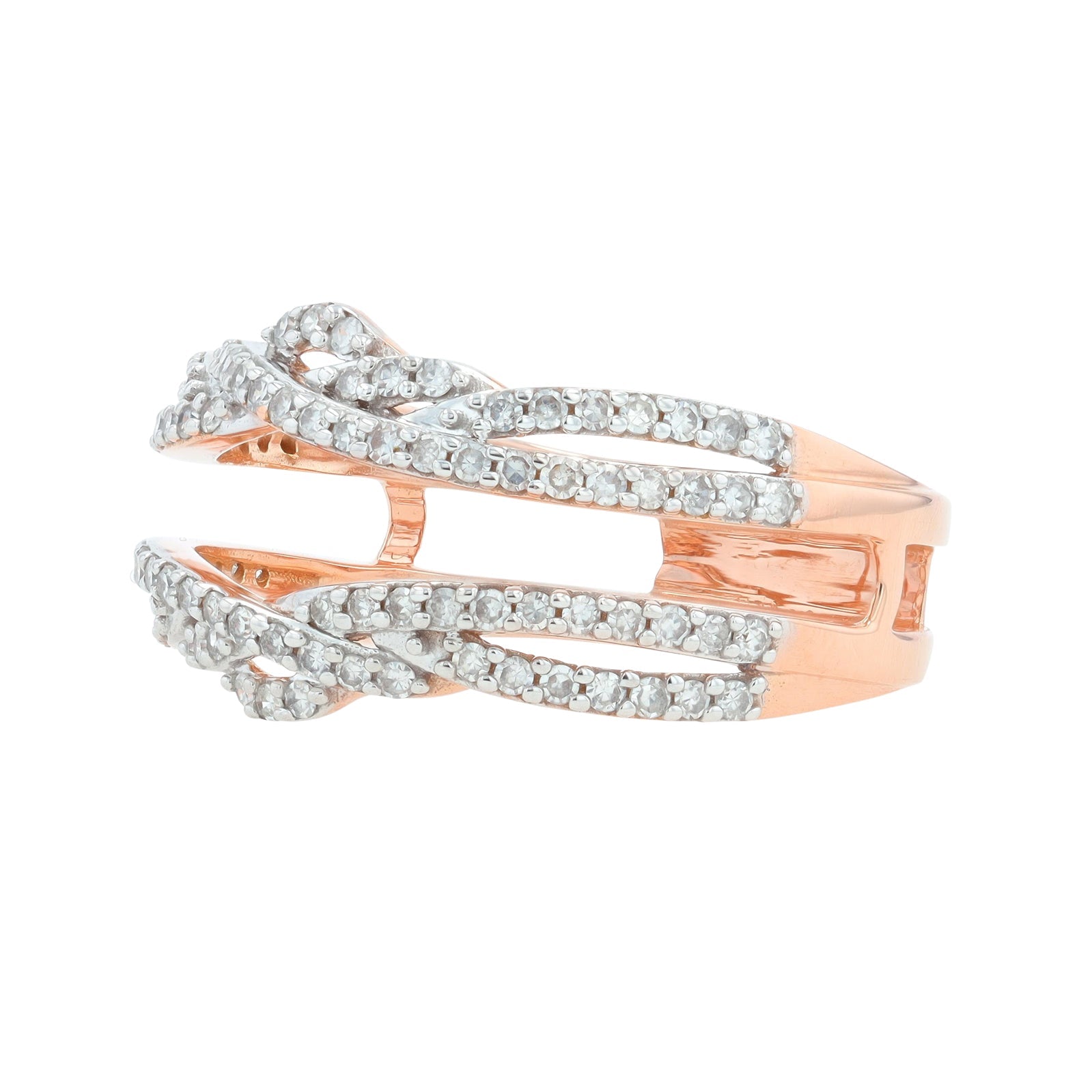 14K RG 1/2 CT Diamond Ring Guard