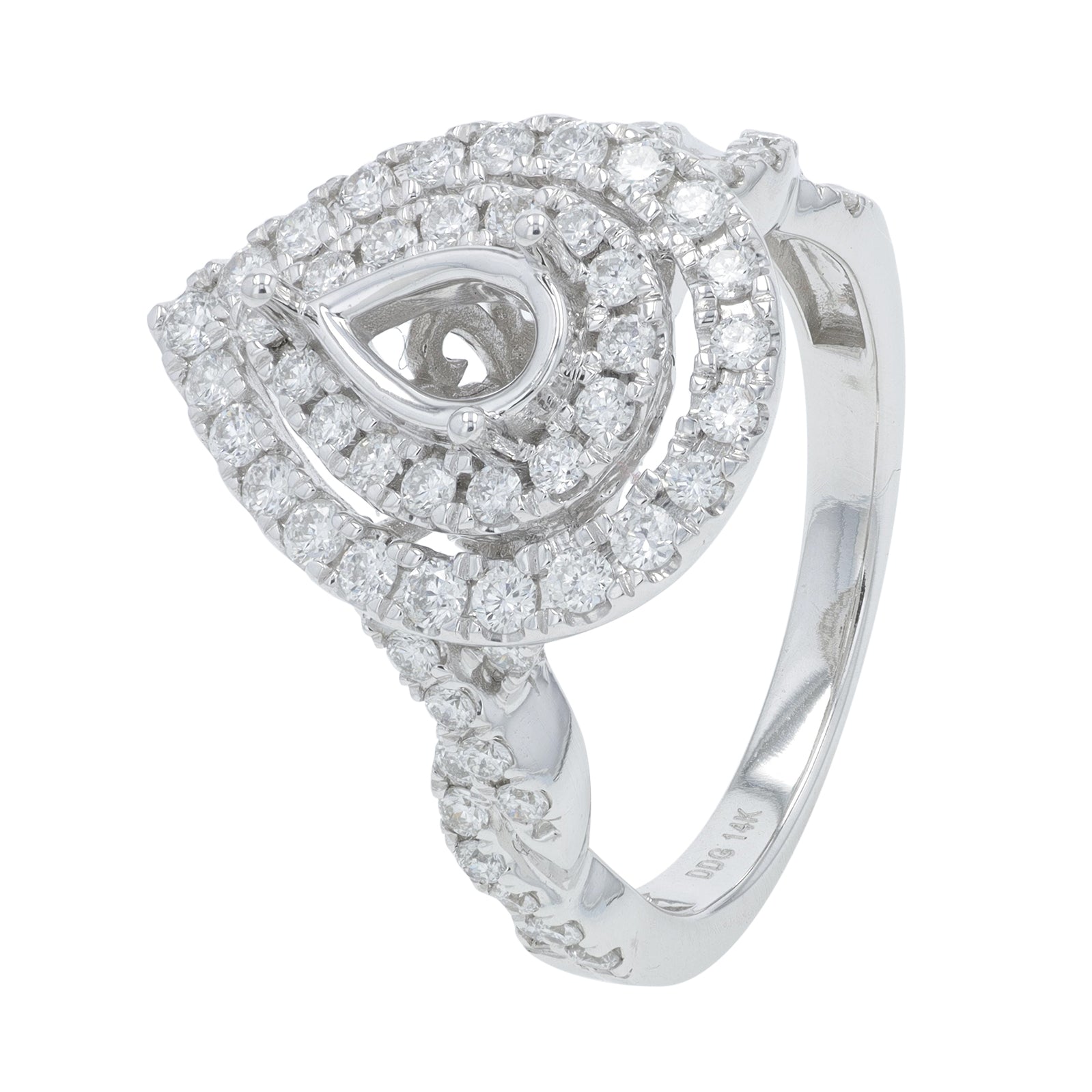 14K WG 1.62 CT Diamond Semi-Mount