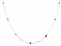 Silver EFFY 1.46 CT Sapphire By The Yard Necklace