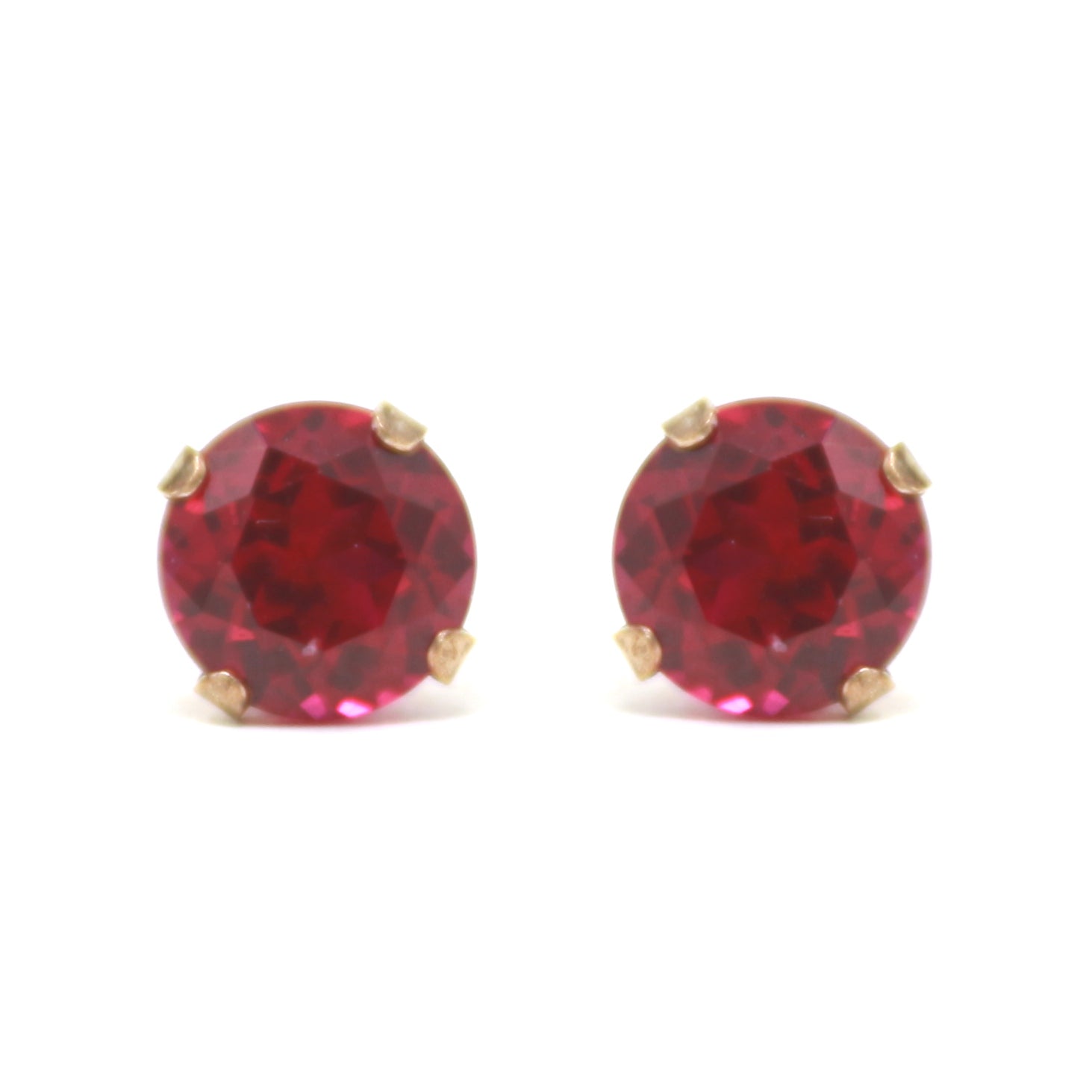 10K 6x6 MM Gemstone Studs<p><strong>More Colors Available</p></strong>
