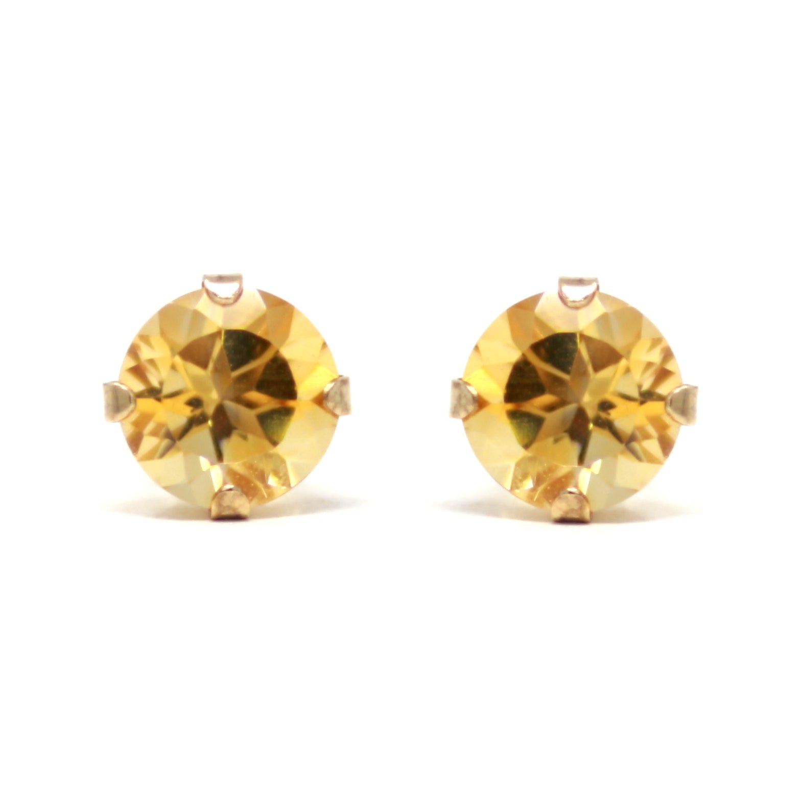 10K 6x6 MM Gemstone StudsMore Colors Available