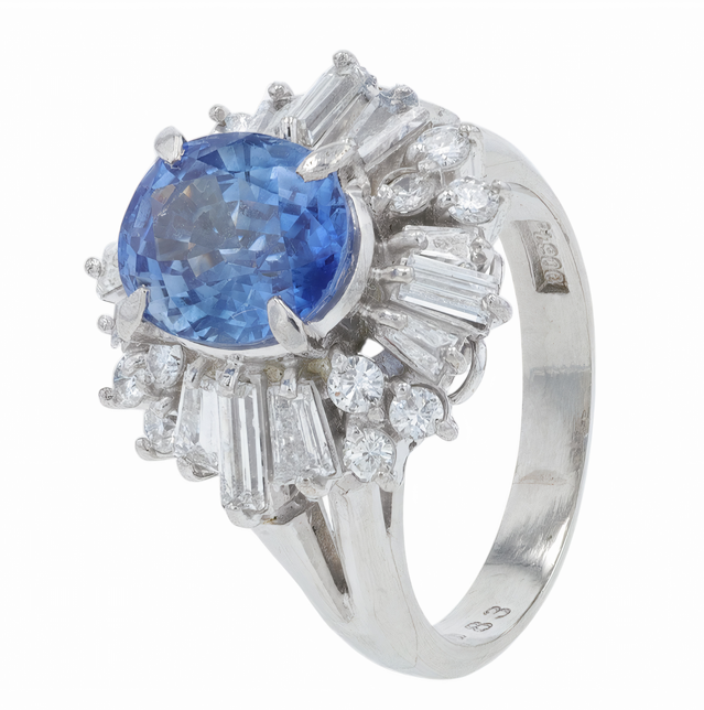 PT900 2.30 CT Ceylon Sapphire Ring<p><strong>GIA Available</p></strong>