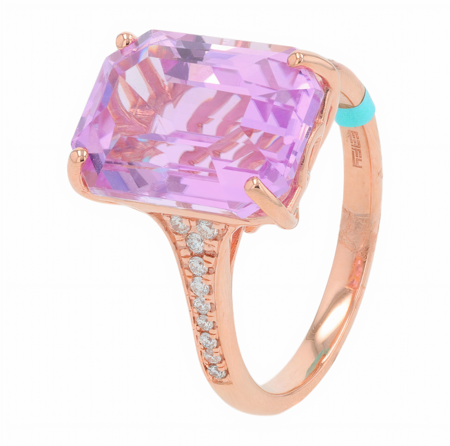 14K EFFY RG 8.50 CT Kunzite Ring