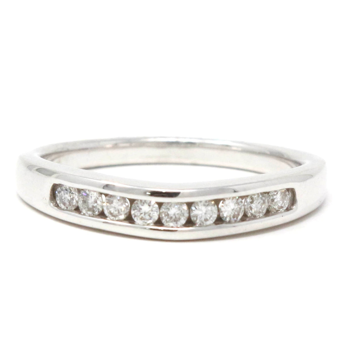 14K WG Diamond Wedding Band
