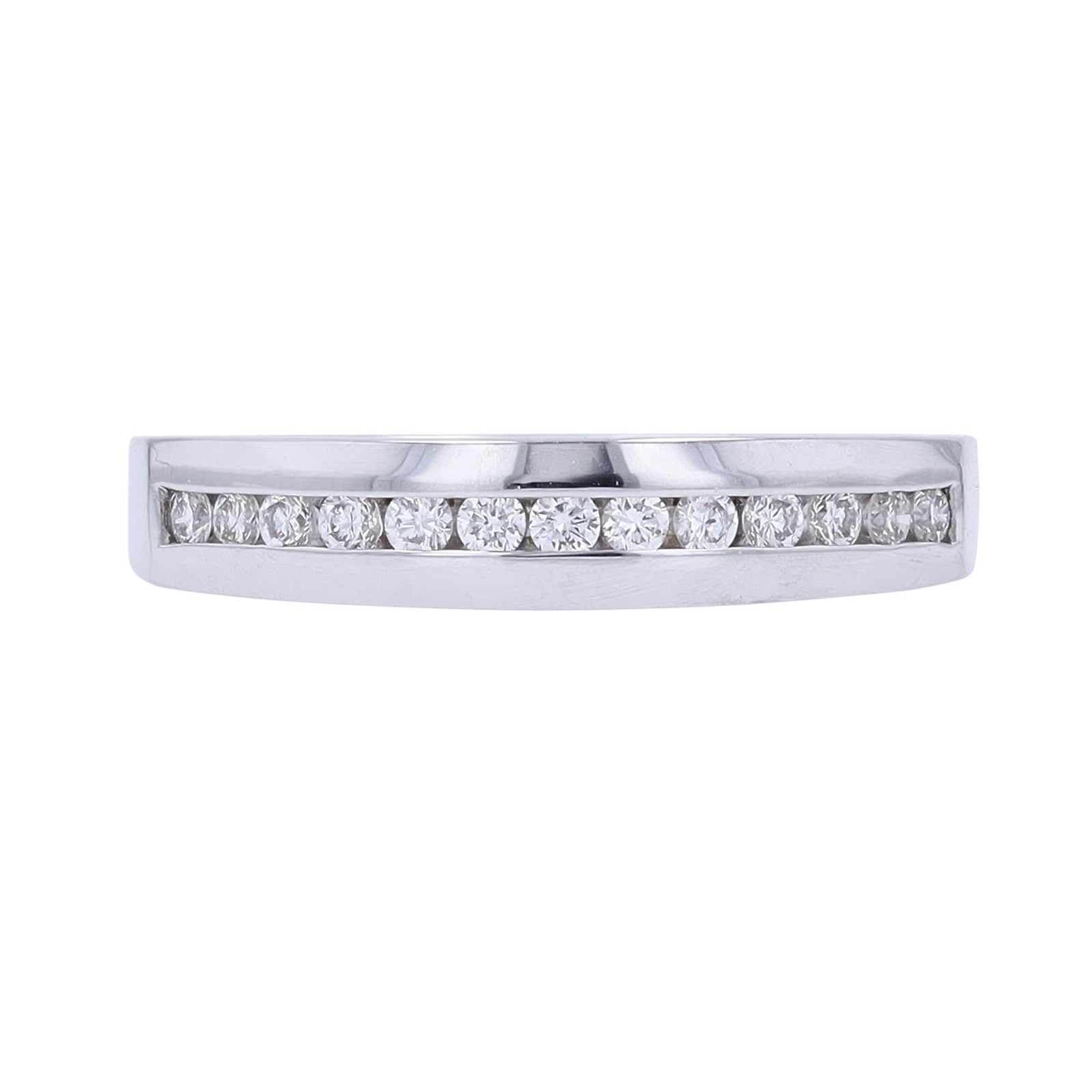 18K WG 1/4 CT Diamond Band
