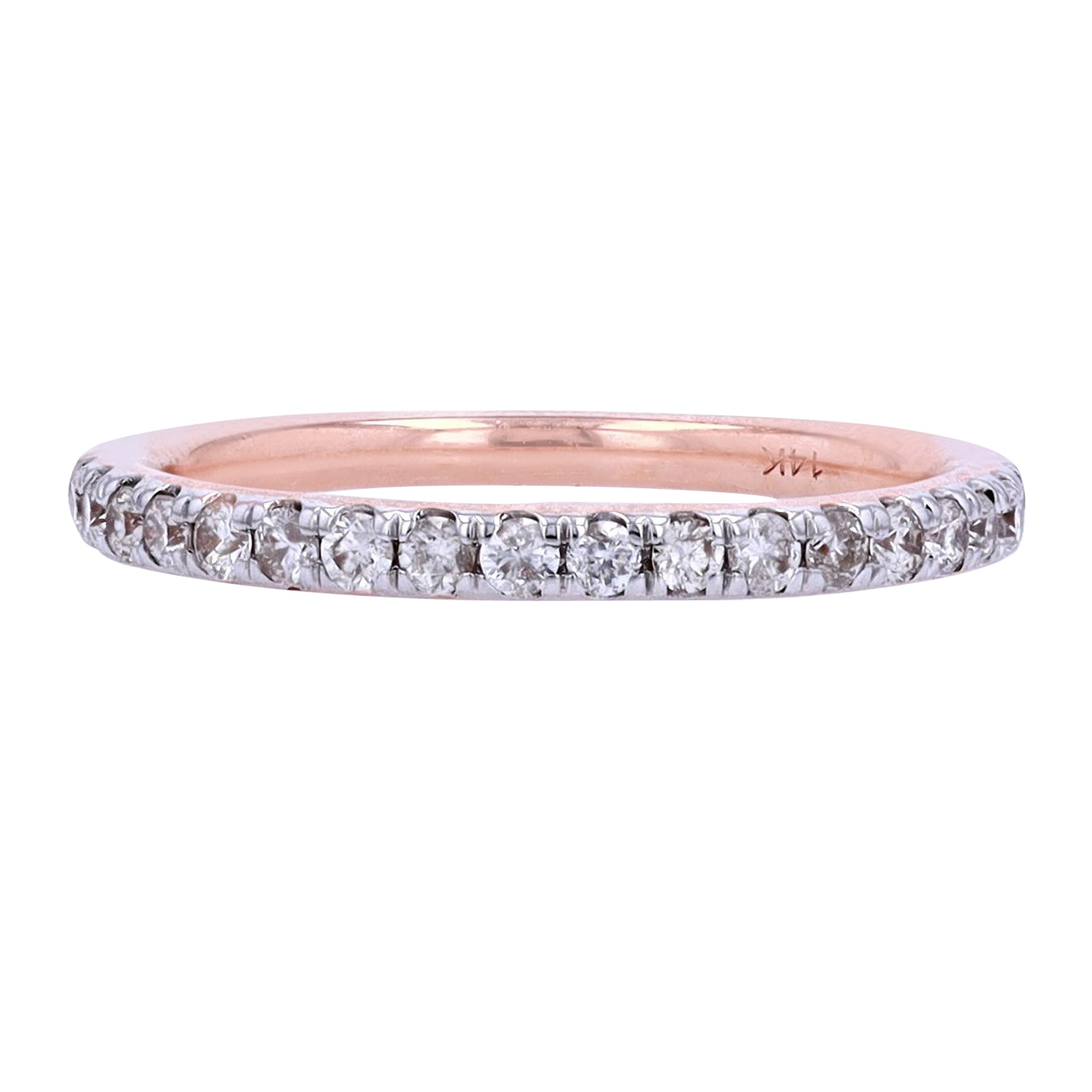 14K Diamond Wedding Band<p><strong>More Colors Available</p></strong>
