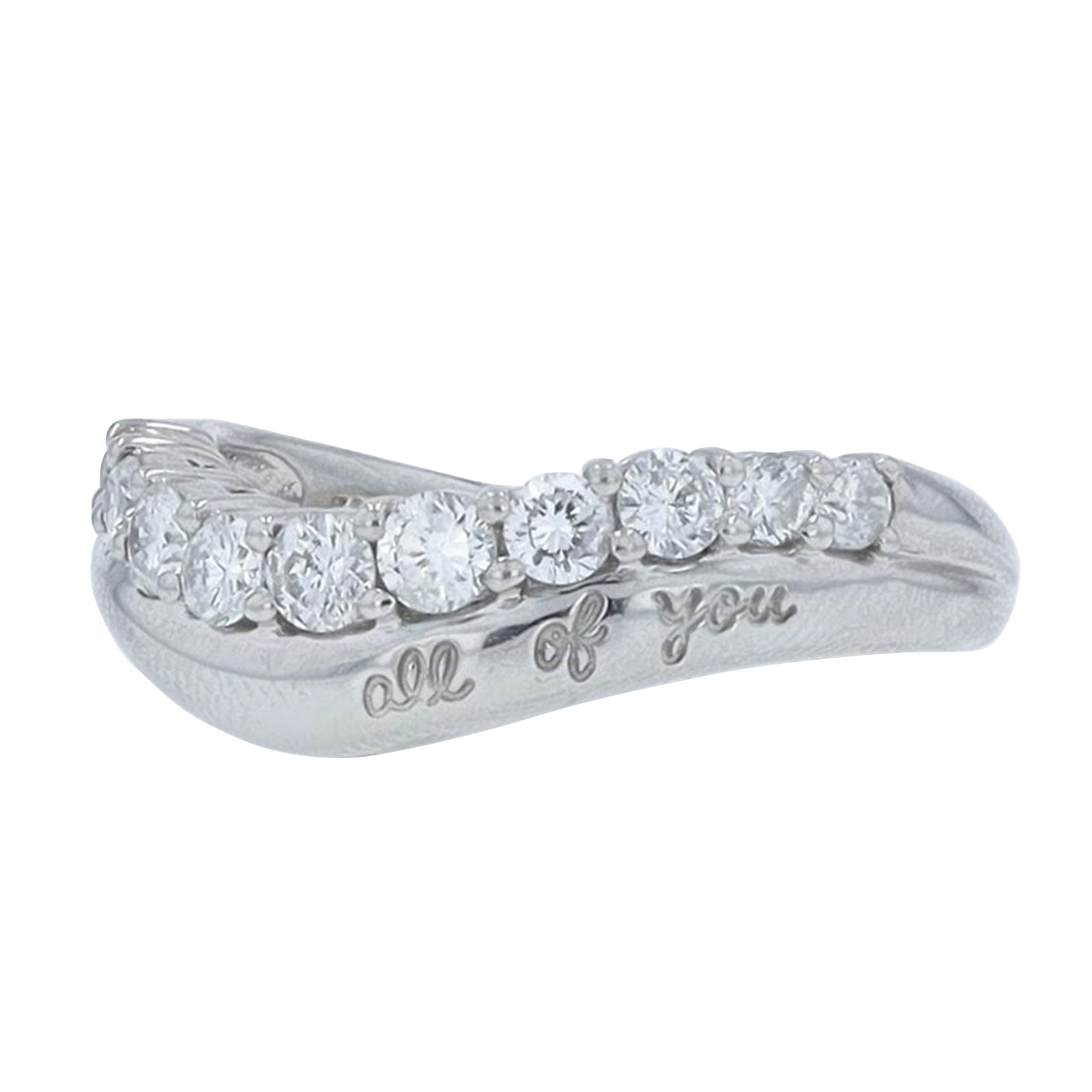 PLAT .50 CTW Diamond 'All of You' Ring