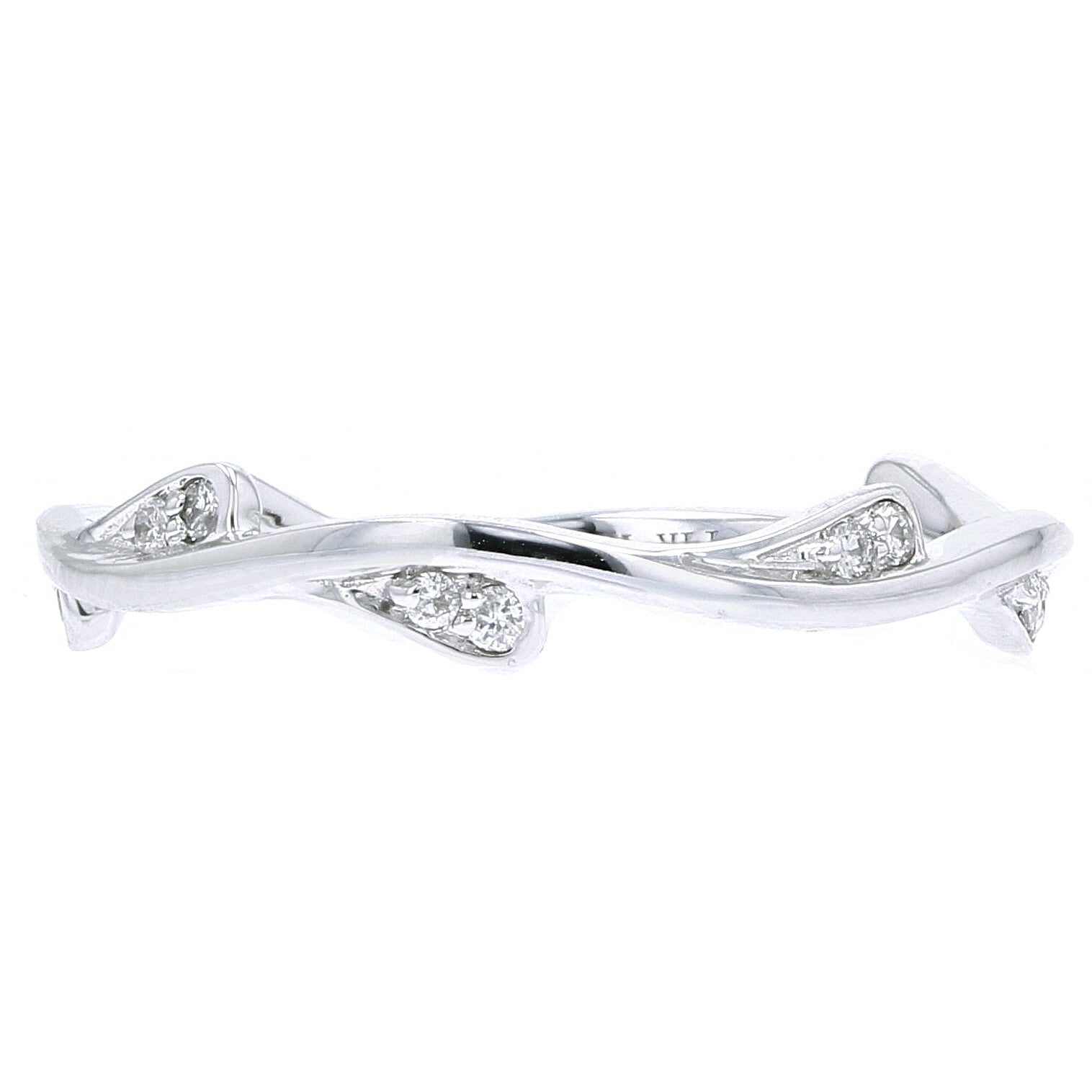 14K Diamond Vine Stackable Band<p><strong>More Colors Available</p></strong>