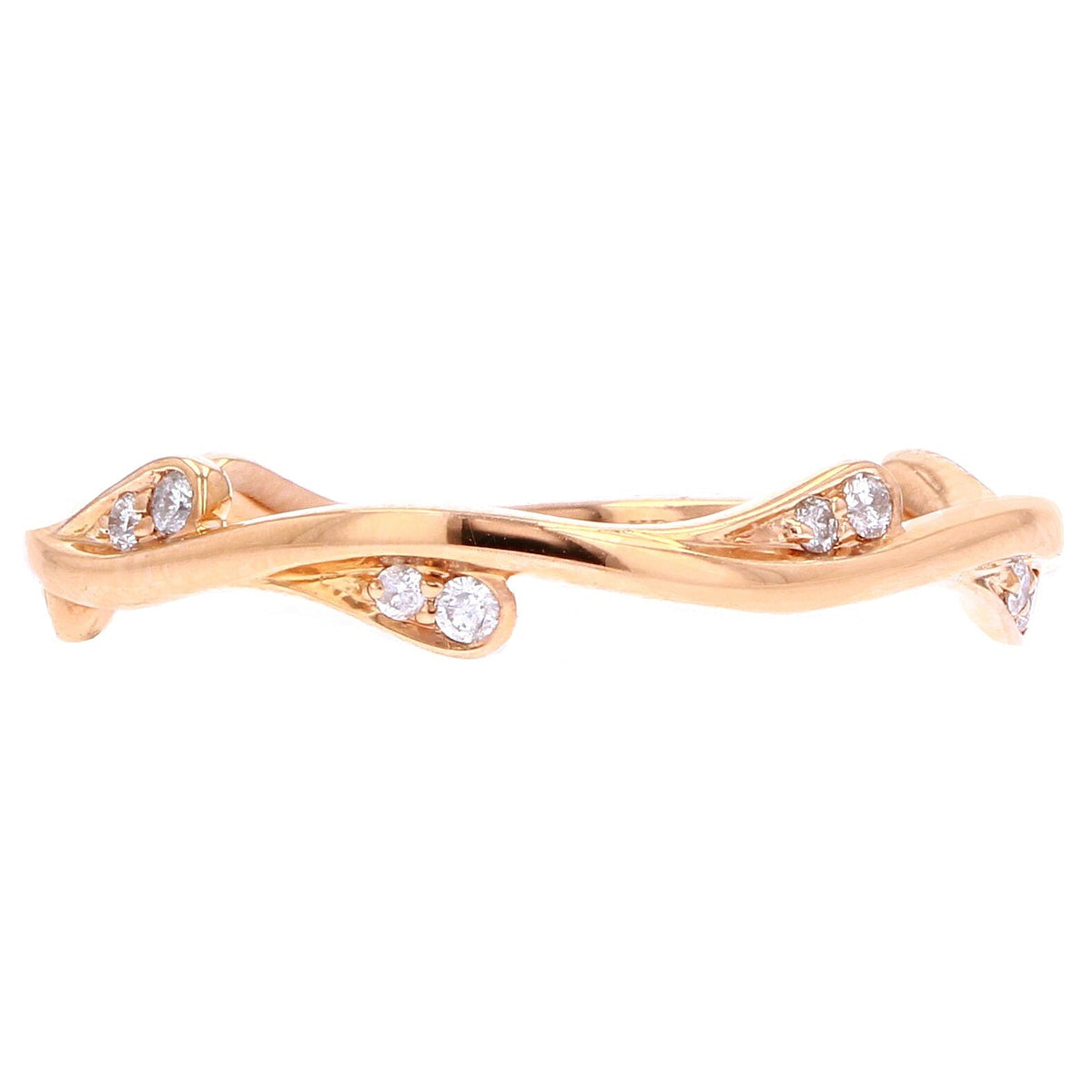 14K Diamond Vine Stackable Band<p><strong>More Colors Available</p></strong>