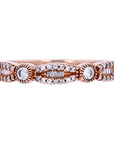 10K RG Scalloped Diamond Band