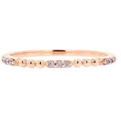 10K Diamond Stackable Band<p><strong>More Colors Available</p></strong>
