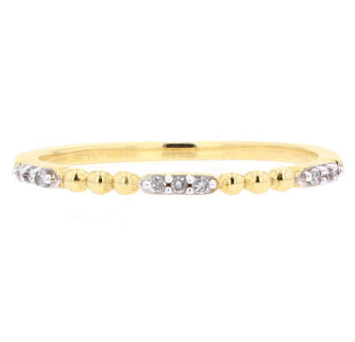 10K Diamond Stackable Band<p><strong>More Colors Available</p></strong>