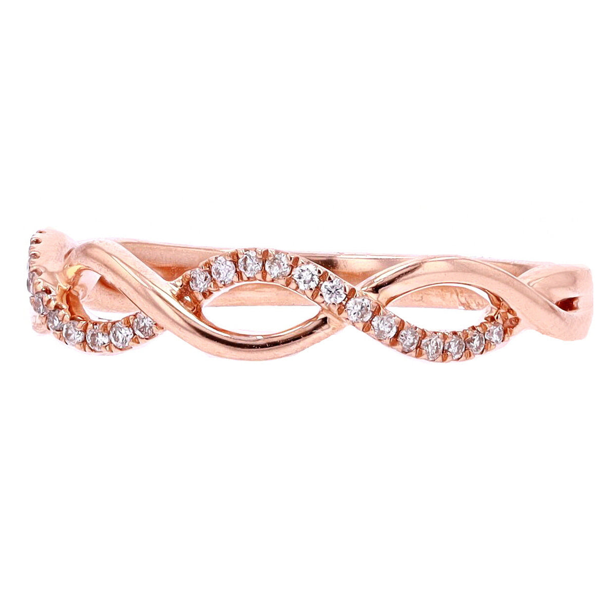14K Diamond Infinity Band<p><strong>More Colors Available</p></strong>