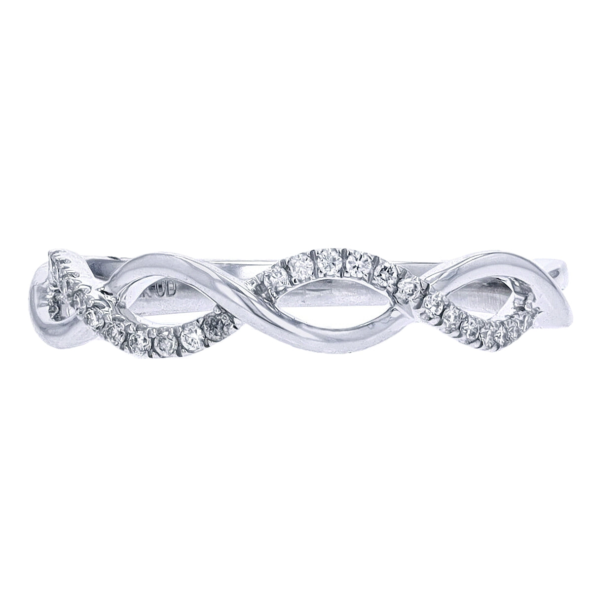 14K Diamond Infinity BandMore Colors Available