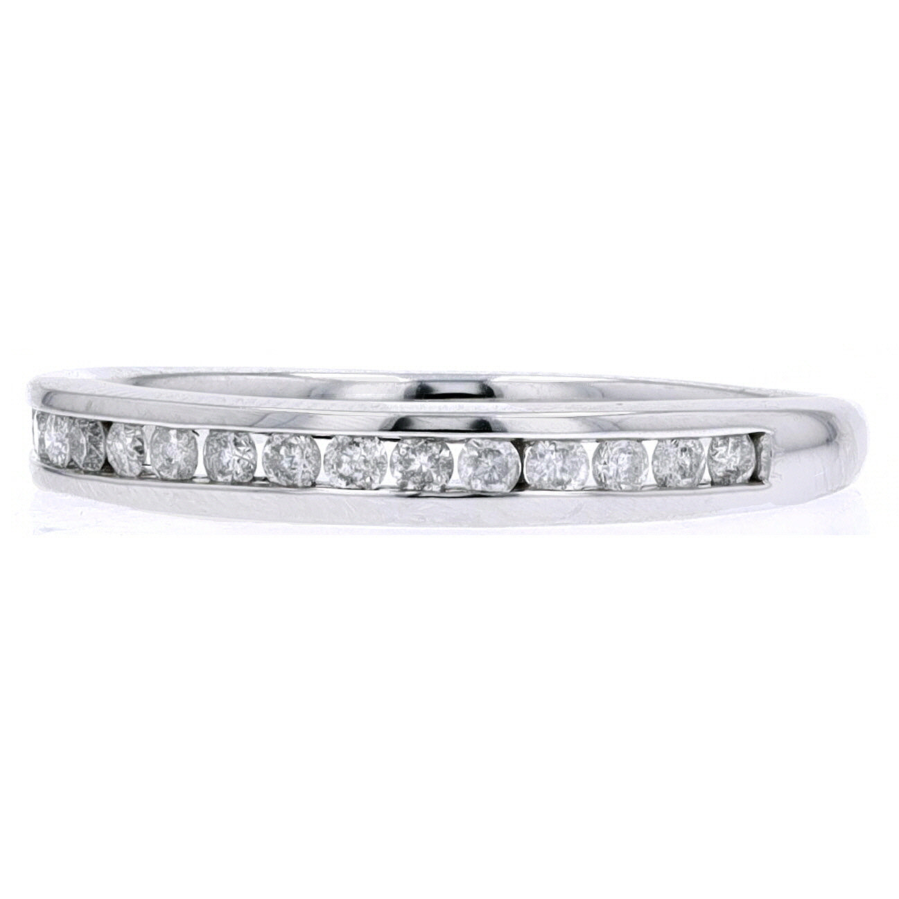 10K WG 1/4 CTW Diamond Band