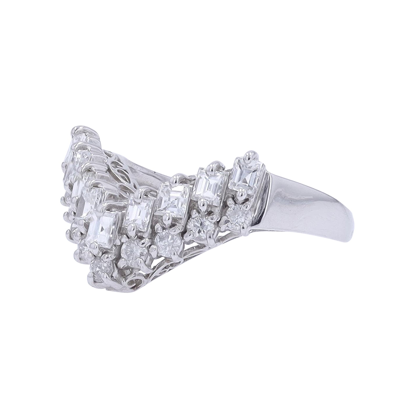 PT900 1 CT Diamond Ring Wrap