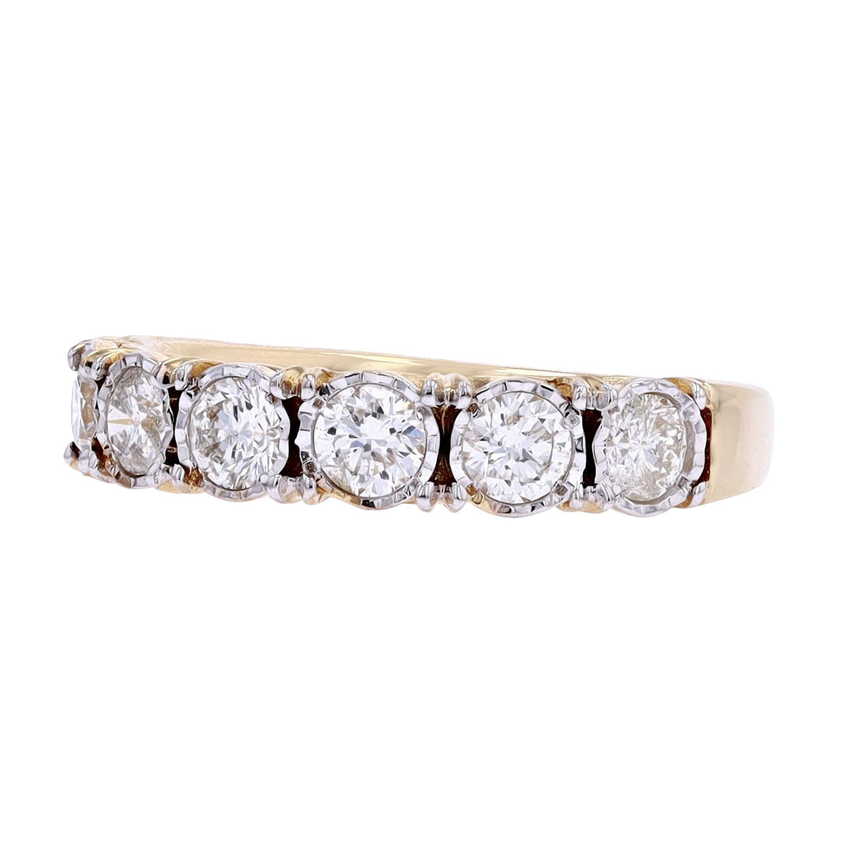 14K 1 CT  Miracle Set Band<p><strong>More Colors Available</p></strong>