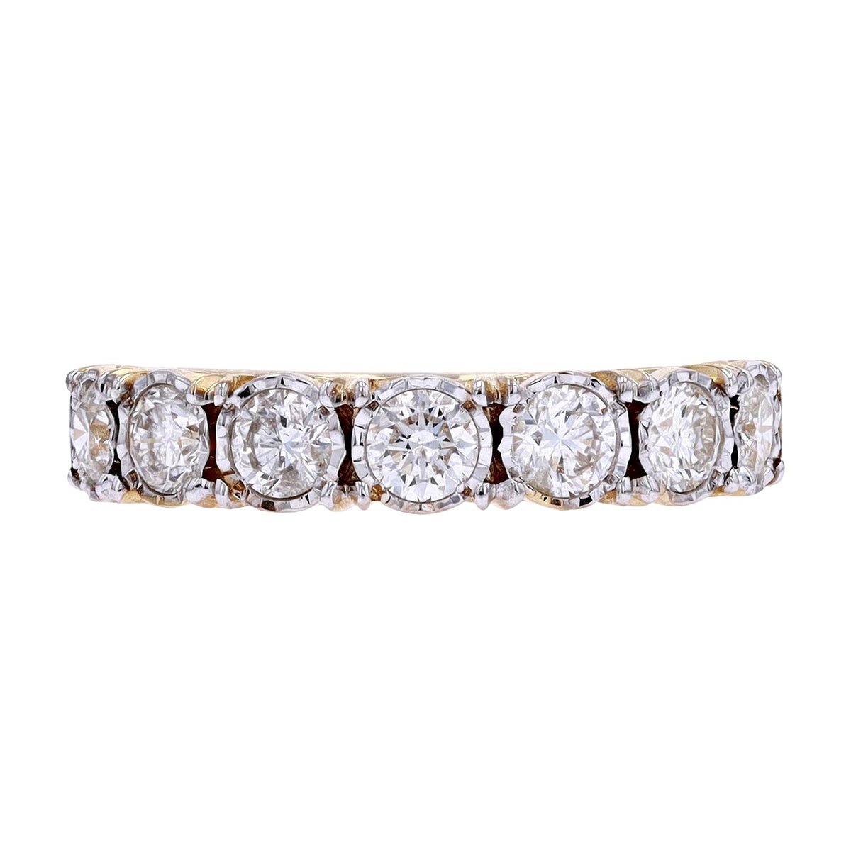 14K 1 CT  Miracle Set Band<p><strong>More Colors Available</p></strong>