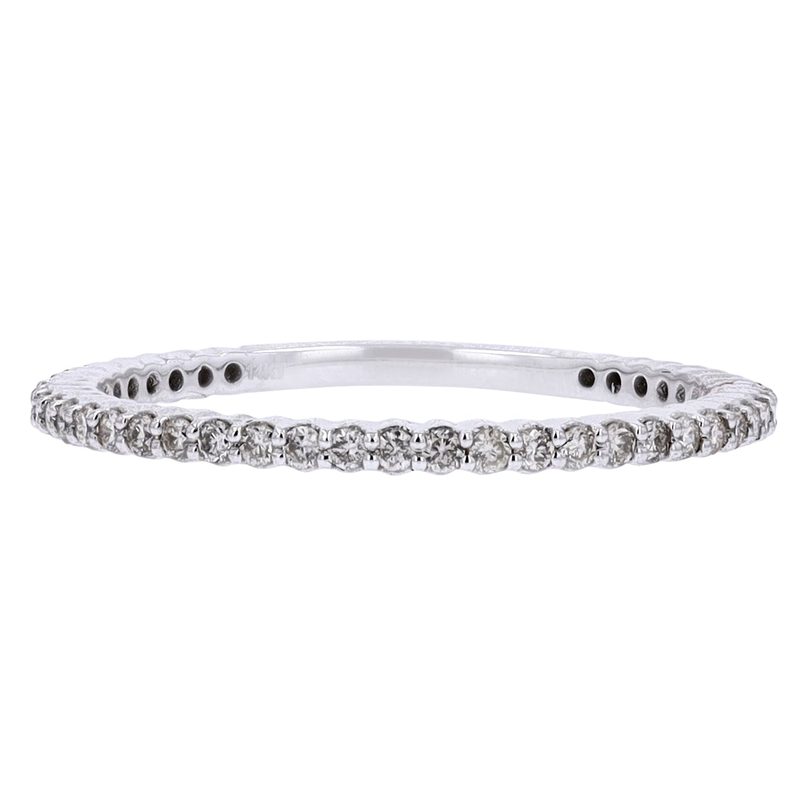 14K WG Diamond Wedding Band<p><strong>More Colors Available</p></strong>