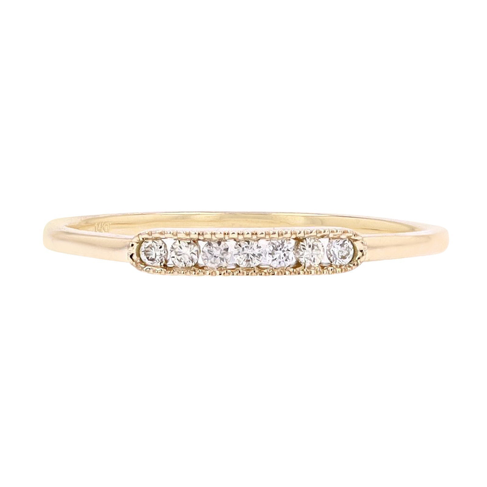 14K Diamond Stackable Band<p><strong>More Colors Available</p></strong>