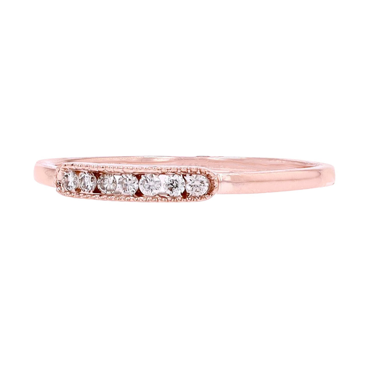 14K Diamond Stackable Band<p><strong>More Colors Available</p></strong>