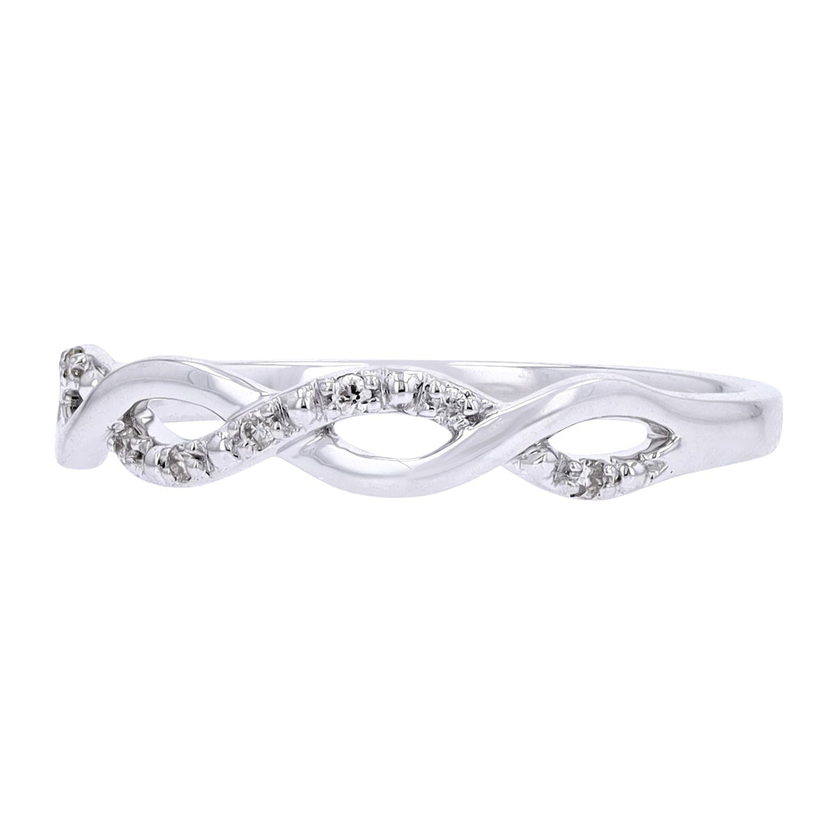 14K Diamond Crossover Band<p><strong>More Colors Available</p></strong>