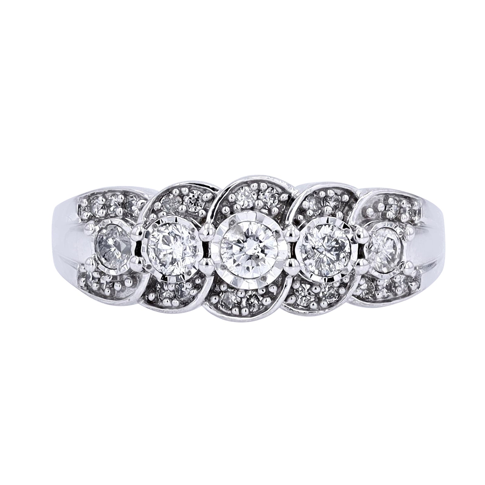10K WG 1/2 CT Diamond Band