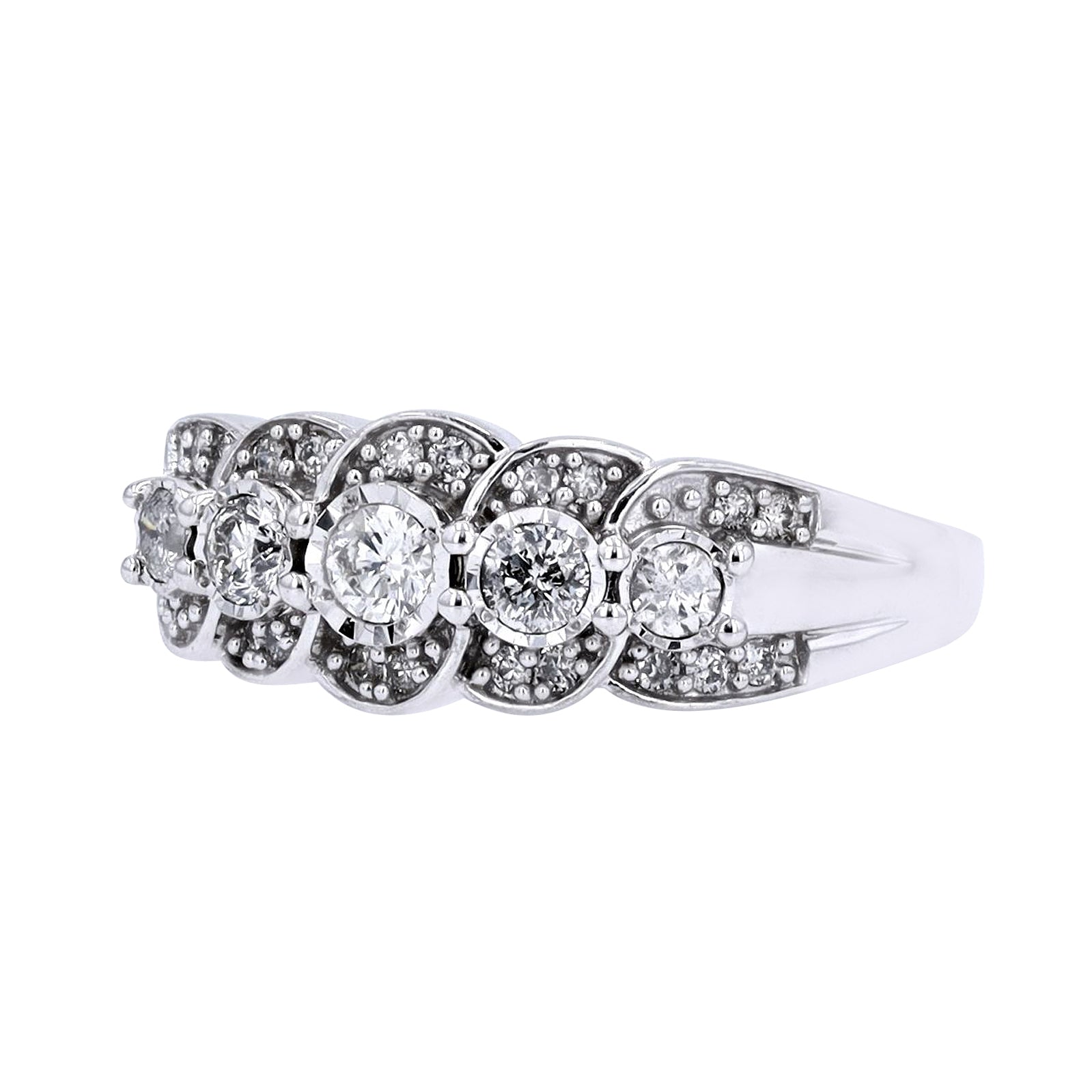 10K WG 1/2 CT Diamond Band