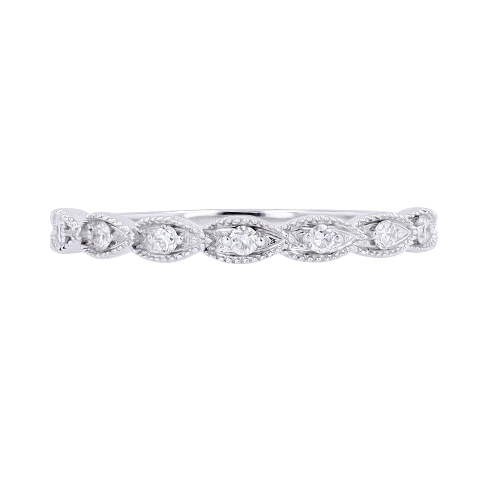 10K Diamond Scalloped Band <p><strong>More Colors Available</p></strong>